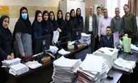 تکریم کارکنان واحدهای پذیرش و مدارک پزشکی بیمارستان شهدای گمنام