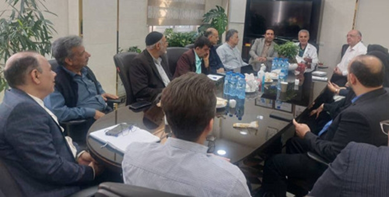 برگزاری مراسم معارفه ریاست جدید بیمارستان با خیرین سلامت