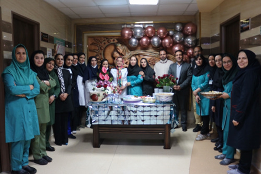 قدردانی از کادر مامایی بیمارستان شهدای گمنام